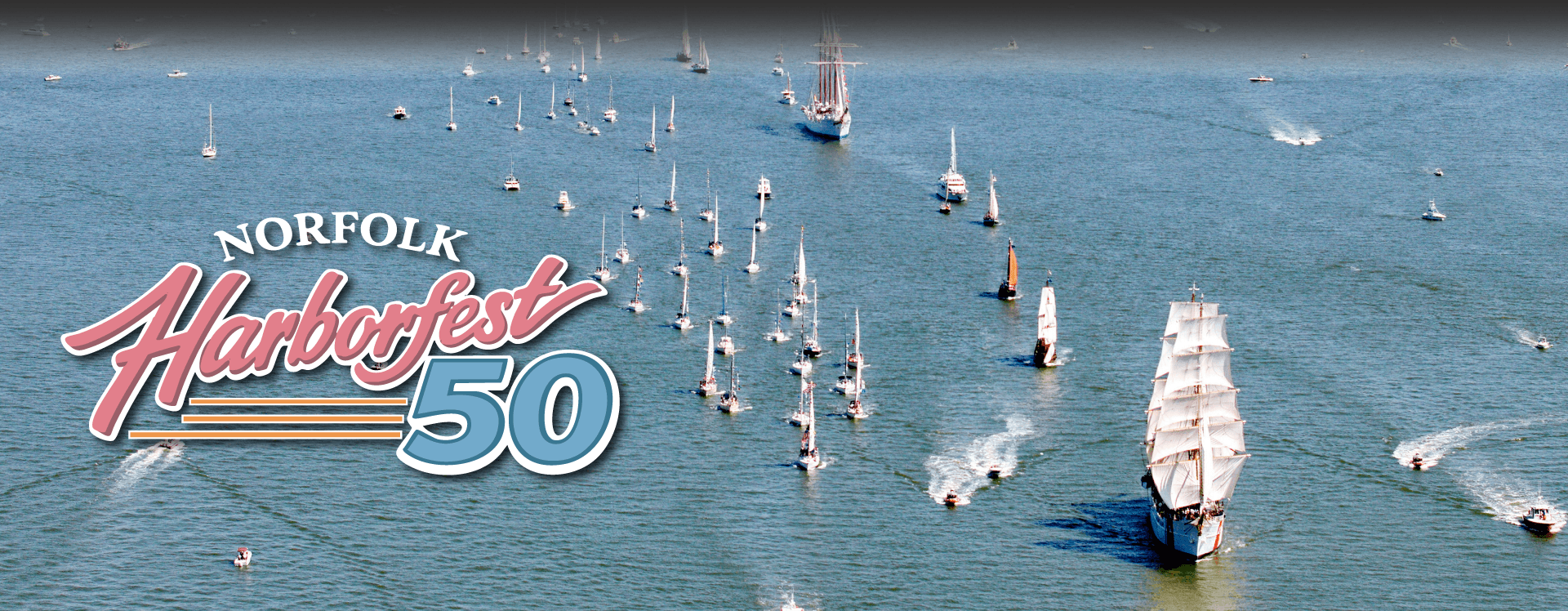 Norfolk HarborFest 50 — tall ships parade